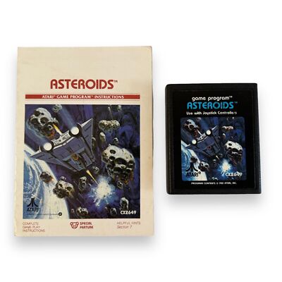 Atari 2600 Asteroids VTG 1981 Video Game