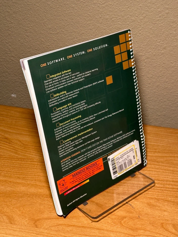 Gregg College Keyboarding Lessons 1-20 10th Edition, Ober/Johnson/Zimmerly, 2006 - Image 2 of 4