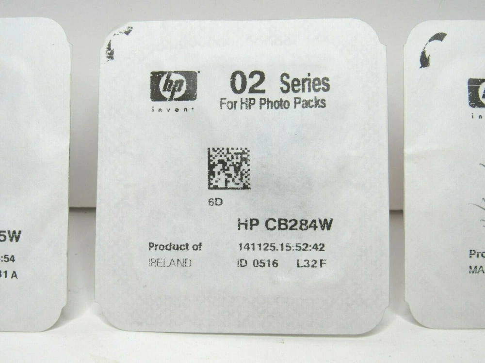 3 HP Photo Printer Ink 02 Series CB284W Magenta Replace Cartridges GENUINE NEW