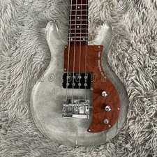 4 Strings Electric Bass Guitar Solid Acrylic Body Dan Armstrong Clear H Pickup