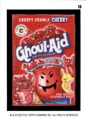 2020 Wacky Packages Weekly Series May Coupon Backs #13 Ghoul Aid