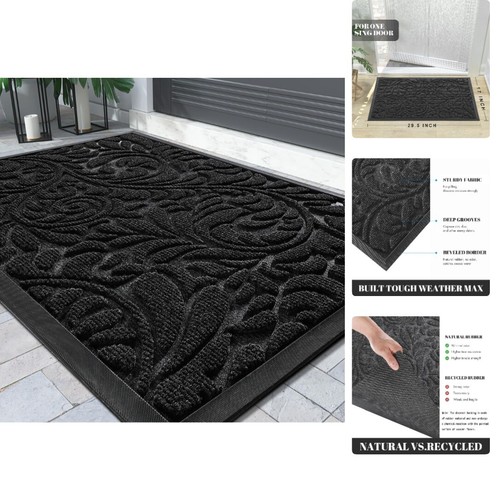 Yimobra Sturdy Front Entrance Door Mat, Heavy Duty Outdoor