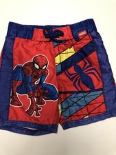 Marvel Spiderman Kids Size Small Youth Swim Trunks