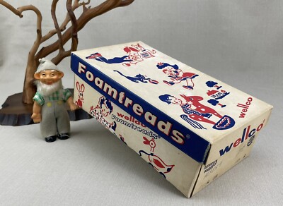 Wellco Foamtreads Vintage Children's Cardboard Shoe Box