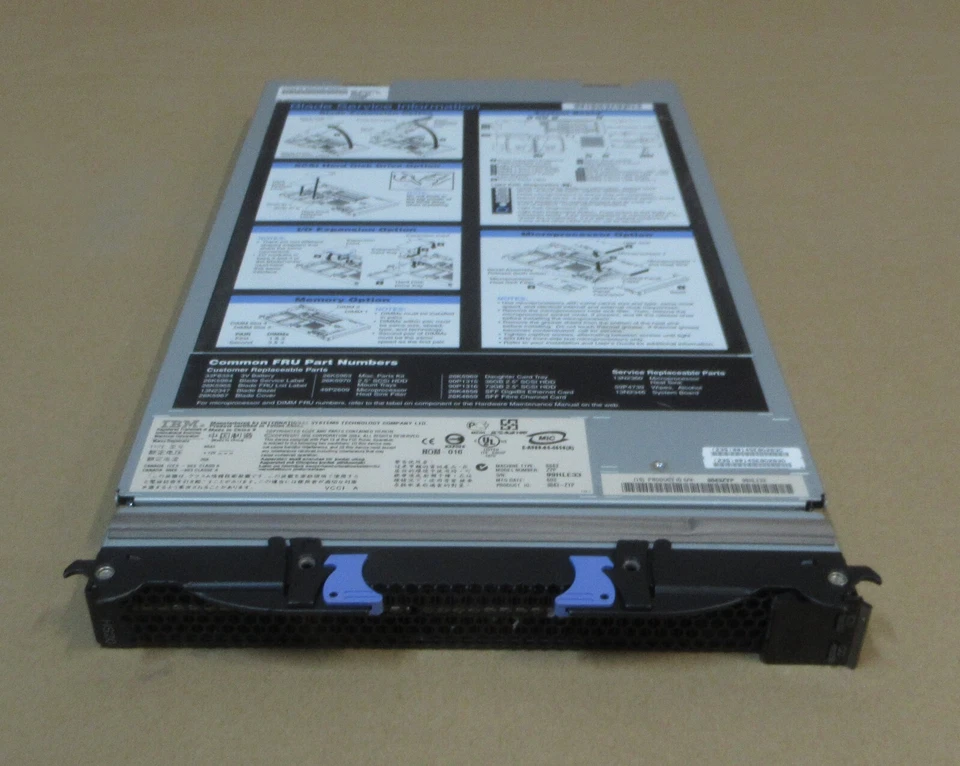IBM HS20 Blade Server 8843-ZYP 2x Intel Xeon SL8RW 2.8GHz 512MB Ram 2x 2.5" Bays - Image 4 of 4