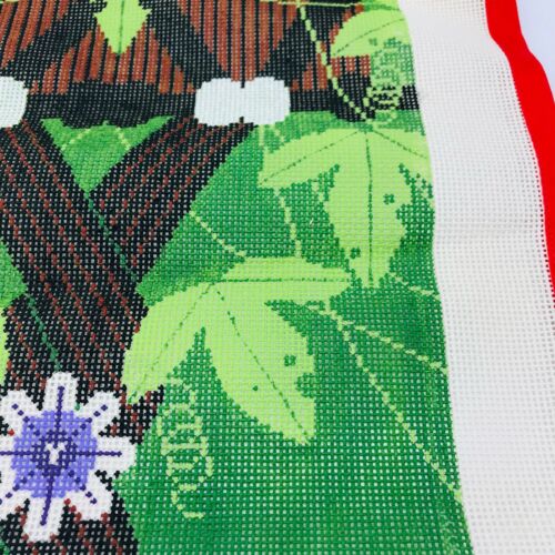 Hand Painted Needlepoint Pattern Heart Monkeys In Love Twisted Tail Tropical Fun - Picture 3 of 8