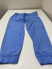 Hanes Comfort Fit Scrubs Women's Scrub Joggers Blue Size L