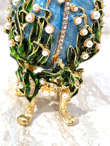 Uovo Imperiale Fabergé decorativo uovo Fabergé ornamento San Valentino uomo regalo per lui - Foto 13 di 13