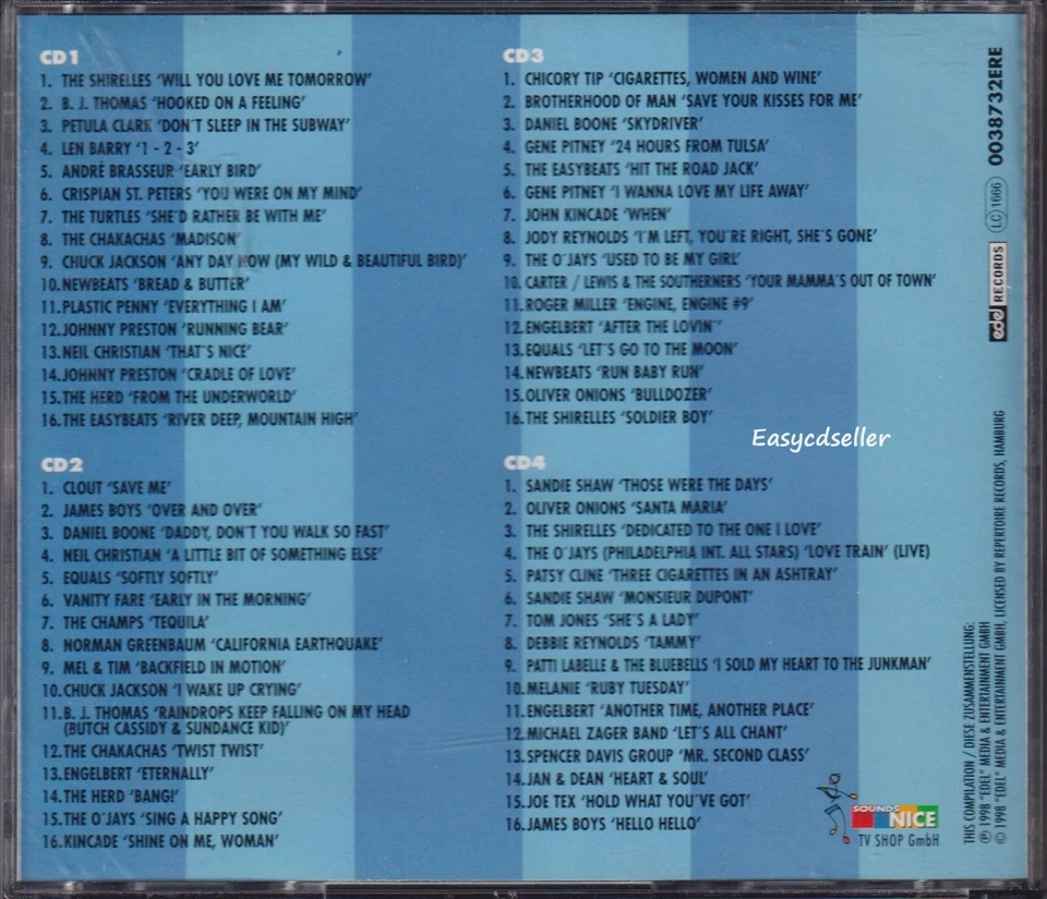 MEGA SUPER OLDIES 4 CD SET MIT SANDIE SHAW,OLIVER ONIONS,CLOUT,ENGELBERT - Bild 2 von 3