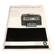 HP Officejet Pro L7500/L7600/7700 Getting Started Guide User Manual Only