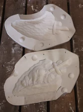 Vintage Ceramic Slip Casting Mold Of Kimble 2324 Buffalo and Dagger, Native