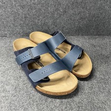 BIRKENSTOCK Arizona Mixed Leather Sandals Men's Size 12 Midnight