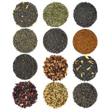 Ultimate Loose Leaf Tea Sampler Featuring 12 Black/ Green/ Herbal Teas