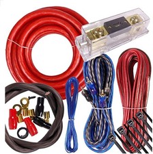 Complete 4000W 0 Gauge Amplifier Installation Wiring Kit Amp Pk3 0 Ga Blue - ...