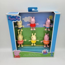 6pc Peppa's Swim Time Peppa Pig and Family Figurine Set NEW