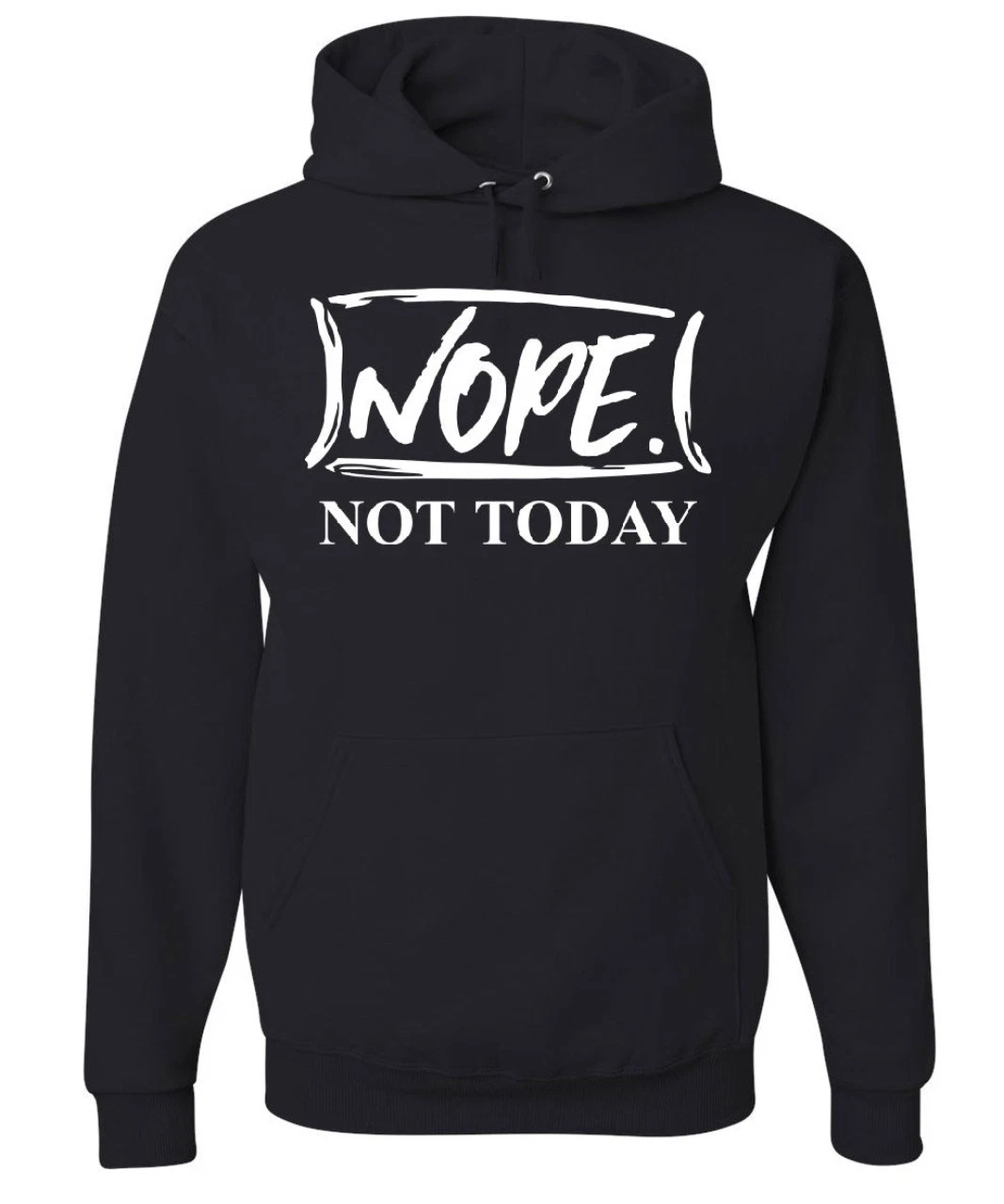 Nope Not Today Hoodie Procrastination Lazy Funny College Humor S M L XL 234XL