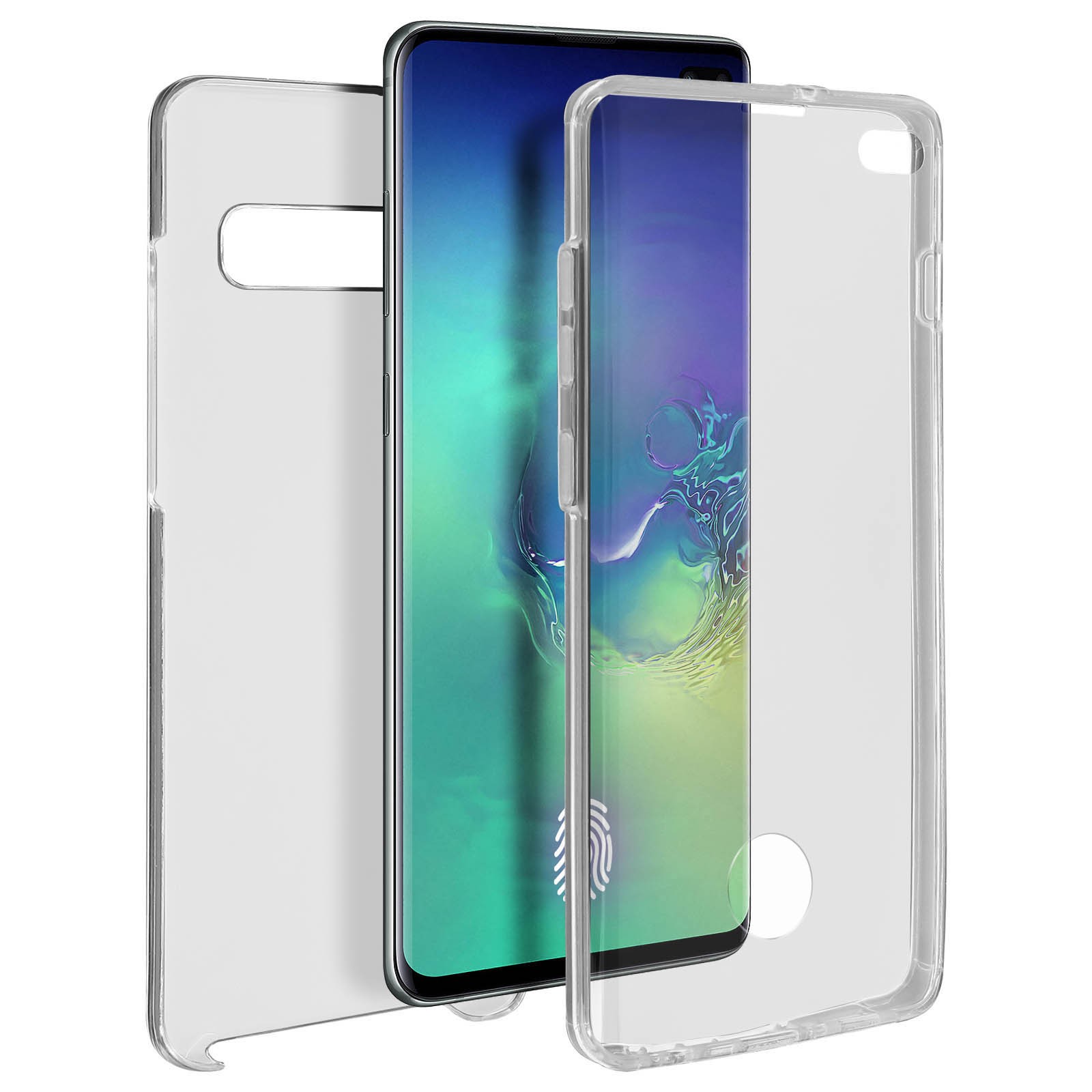 Coque Galaxy S10 Plus antichoc transparente avec tactile ultra réactif