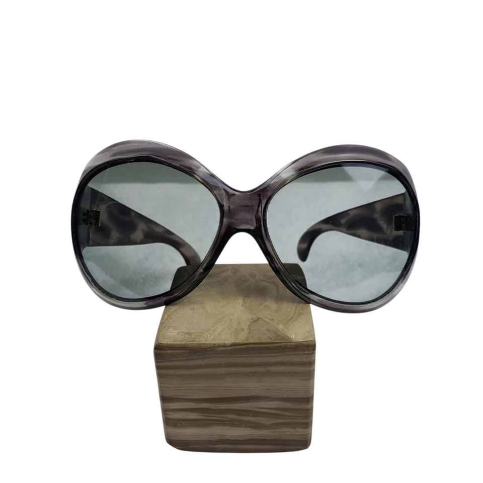 Gafas de sol vintage púrpura marrón tortuga translúcidas envolventes máscara Foto 4 de 4