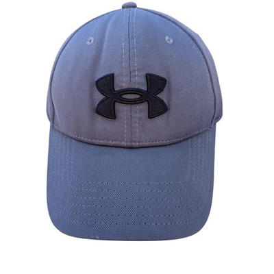 Under Armour Hat Cap Fitted Men's Large Gray Twill Embroidered Logo Baseball