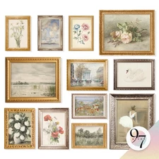 French Decor For Home - Country French Wall Art Posters, Vintage Floral Pictu...