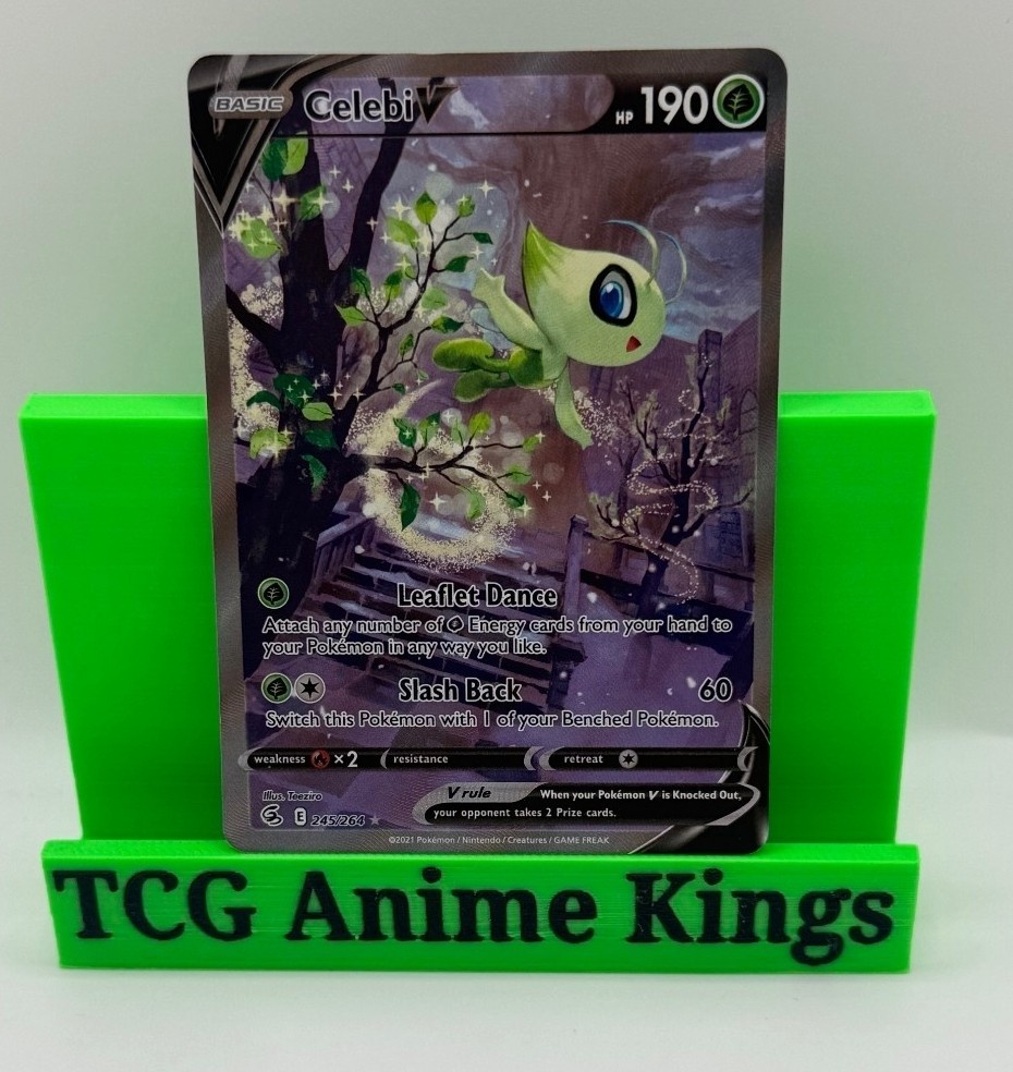 CELEBI V 2021 POKEMON SWORD & SHIELD FUSION STRIKE ULTRA RARE 245/264