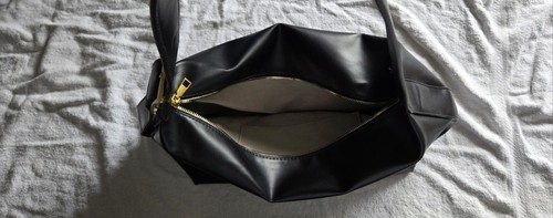 Handtasche Damen Schwarz, Kunstleder, neuwertig - Bild 3 von 6