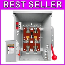 240V Heavy-Duty 200 Amp Transfer Switch with Brass Contacts - Easy Installation