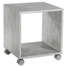 Rollwagen - Betonoptik - 34 cm breit Ecktisch Mehrzwecktisch Ablagetisch