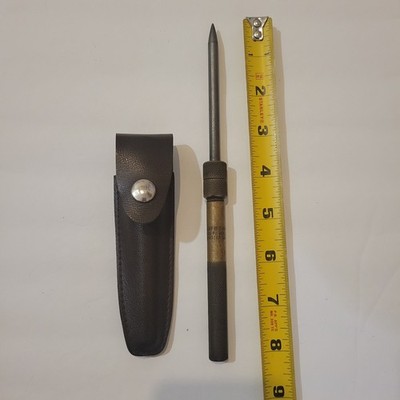 EZE LAP Diamond Sharpening Rod With Pleather Sheath. USA.