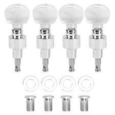 4Pcs Banjo Tuning Pegs Geared Machine Tuner with Pearled Keys Zinc Alloy for ...