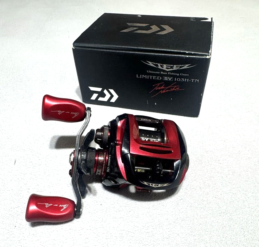 Daiwa 14 Steez Limited SV103H-TN Used Fishing Reel Bait Reel Daiwa 14 Steez Limited SV103H-TN Used Fishing Reel Bait Reel