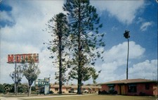 Santa Anna California Orange Acres Motel roadside signs vintage postcard sku875