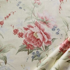Sanderson Gardinenstoff OLIVIA ~ 2,5m ~ klassisches Baumwoll-Cottage-Florales-Design
