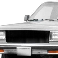 For Chevy S10 82-90 APG 1-Pc Black 8x6 mm Horizontal Billet Main Grille