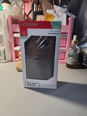 LETSCOM Universal Power Bank Portable Charger Black