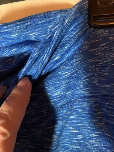 RBX Blue Flecked Activewear Capri Leggings Size: L - Picture 2 of 11