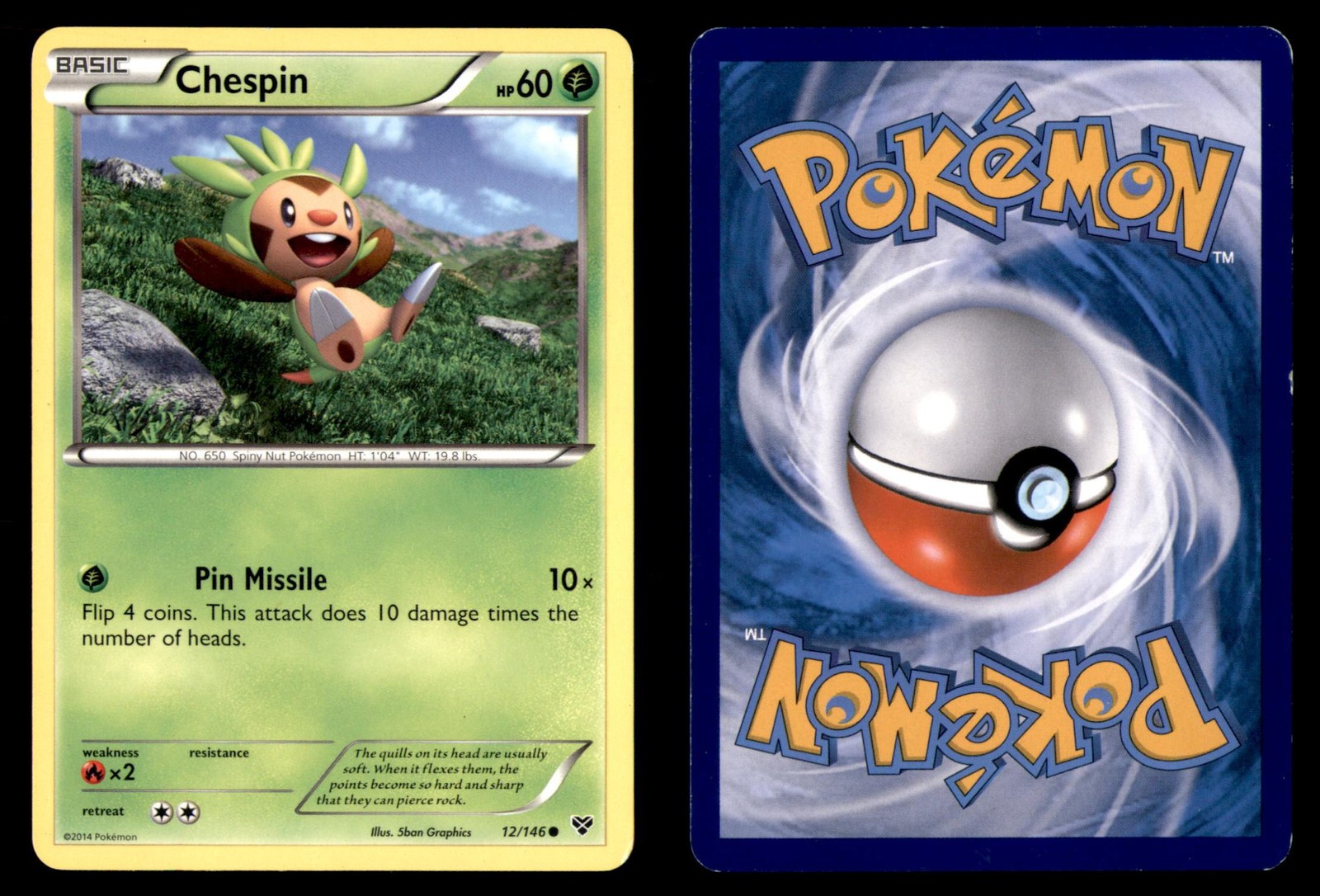 Pokemon XY Chespin 12/146