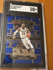 2023-24 Panini Select #66 LeBron James Blue (Retail Base) SGC 10 Gem Mint