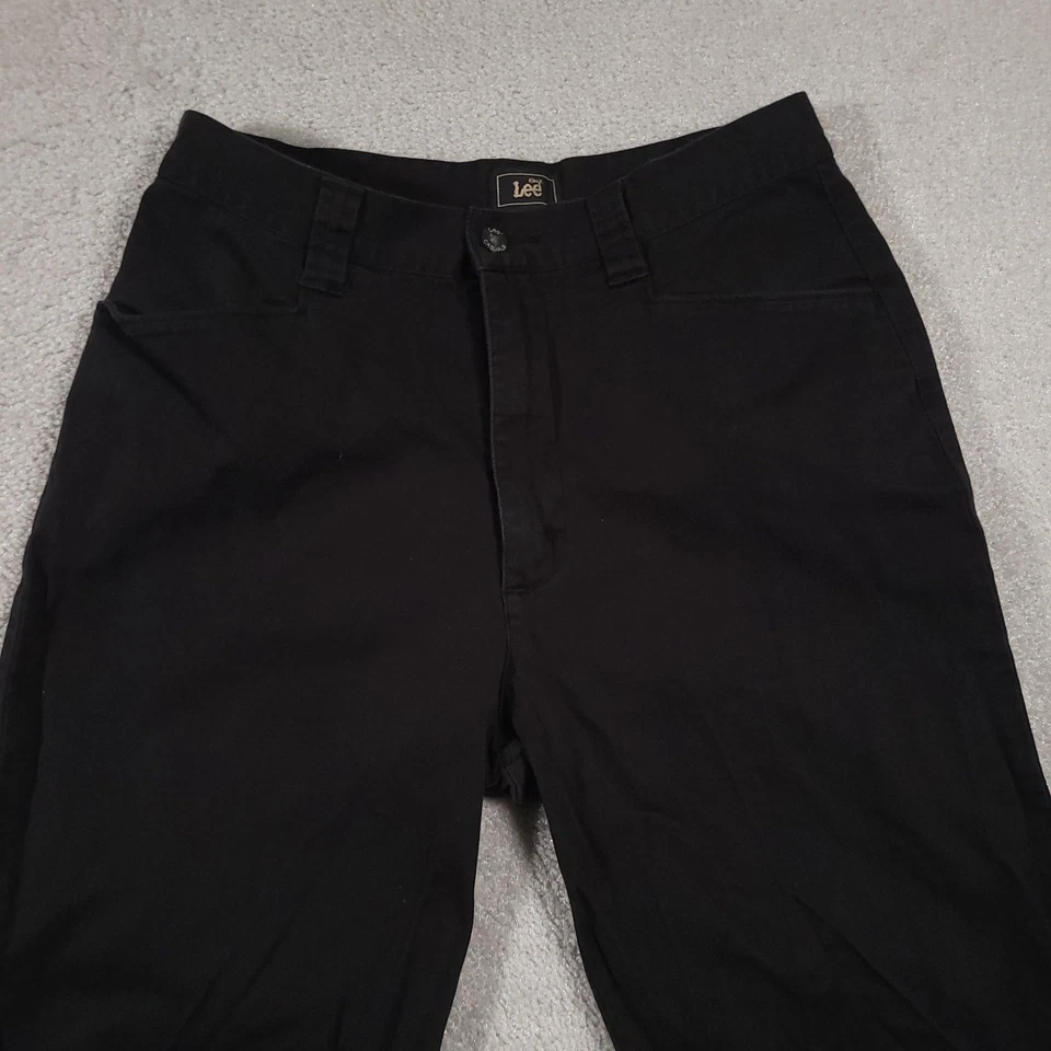 Lee Pants Womens 8 Medium Black Casual Stretch Cropped Capri Spandex Comfort - Image 3 of 4
