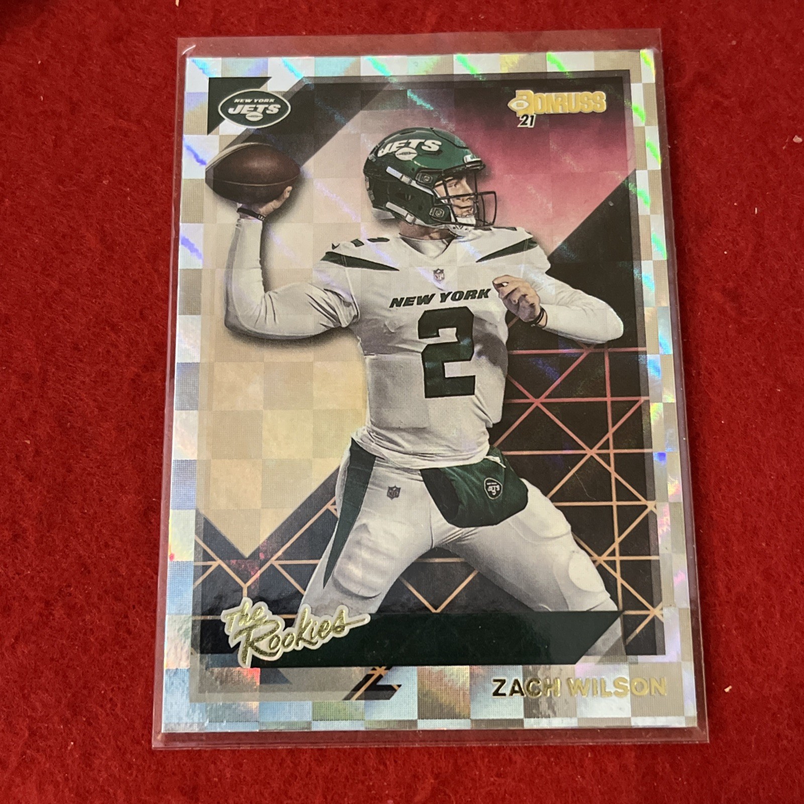 2021 Donruss “The Rookies” ZACH WILSON #TR-ZWI  NM-MT   Jets