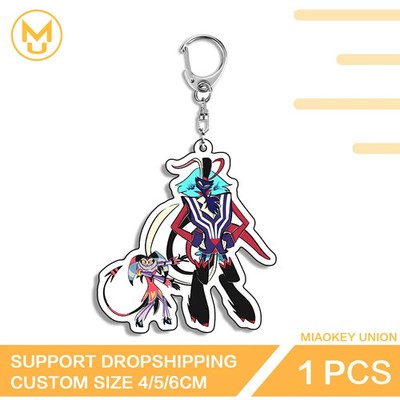 Striker Moxxie Fun Clown Image Waifu Anime Anime Key Chain Gifts Art Supplies  