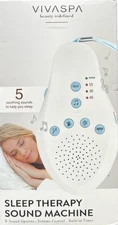 Vivaspa Sleep Therapy Sound Machine 5 Soothing Sounds With Timer