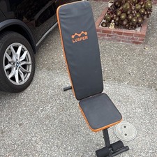 Lusper Adjustable Steel Weight Bench L-FWB01 660 lb Max User Black/Orange
