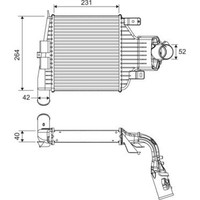 Valeo 818395 LadeluftküHler FüR Opel Astra GTC Zafira Zafira Family A04 A05