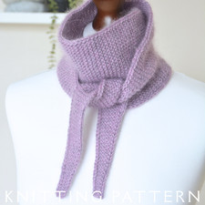 Harmony Scarf Triangle Scarf Knitting Pattern Printed Pattern To Knit Yourself