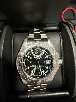 Breitling Superocean Steelfish A17390 44mm 2000m WR SS Bracelet up to 8'' Box