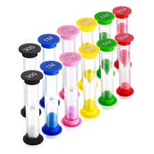 Sand Timer,Plastic Hourglass Timer,Colorful Sandglass Hourglass Sand Clock Ti...