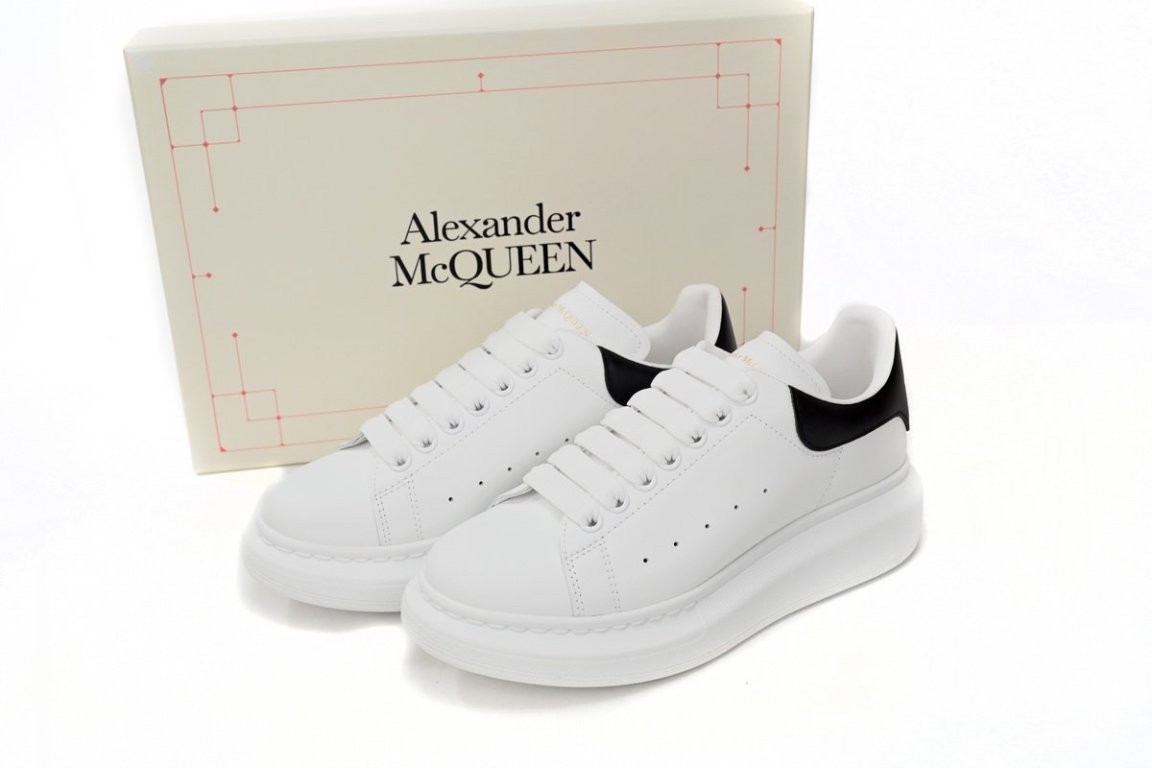 White Black Leather Designer Shoes