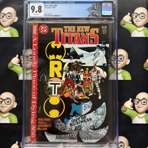 New Titans #60~CGC 9.8~🏷️Batman LABEL🏷️~TIM DRAKE~🔥HIGHEST GRADE🔥TOP POP🔥