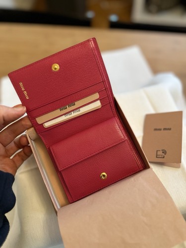 Miu Miu Portemonnaie Geldbörse Geldbeutel Madras 5MV204 Peonia Pink Fuchsia - Bild 4 von 11